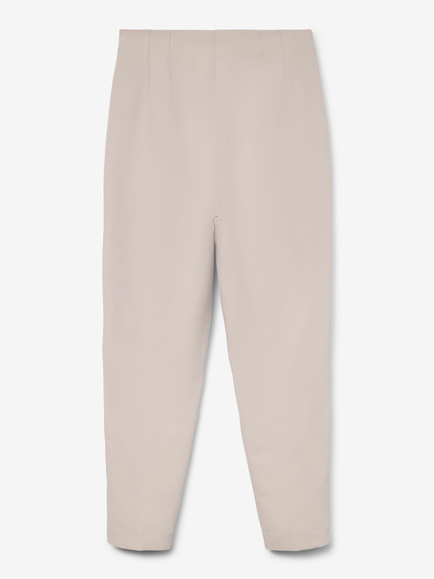 VERO MODA Vero Moda VMLINA Vita alta Pantaloni Donna Silver Cloud Pantalone