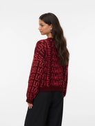 Vero Moda VMLOVE Pullover Donna Rosso Syrah - Santangelo