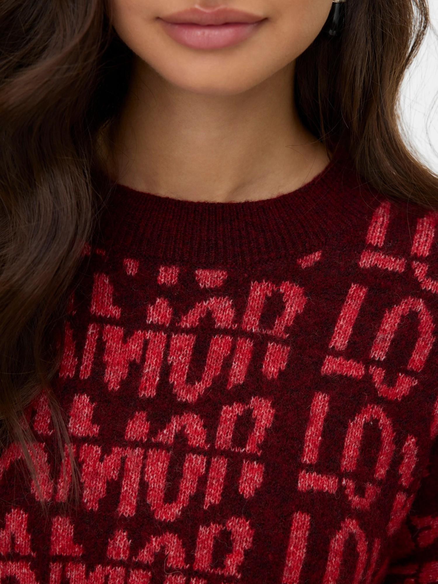Vero Moda VMLOVE Pullover Donna Rosso Syrah - Santangelo