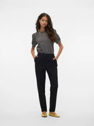 VERO MODA Vero Moda VMMAYA Vita media Pantaloni Donna Nero Pantalone