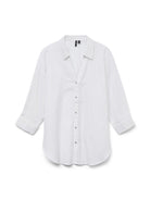 VERO MODA Vero Moda VMOLLA Camicia 3/4 Donna Bright White Silver lurex Shirt