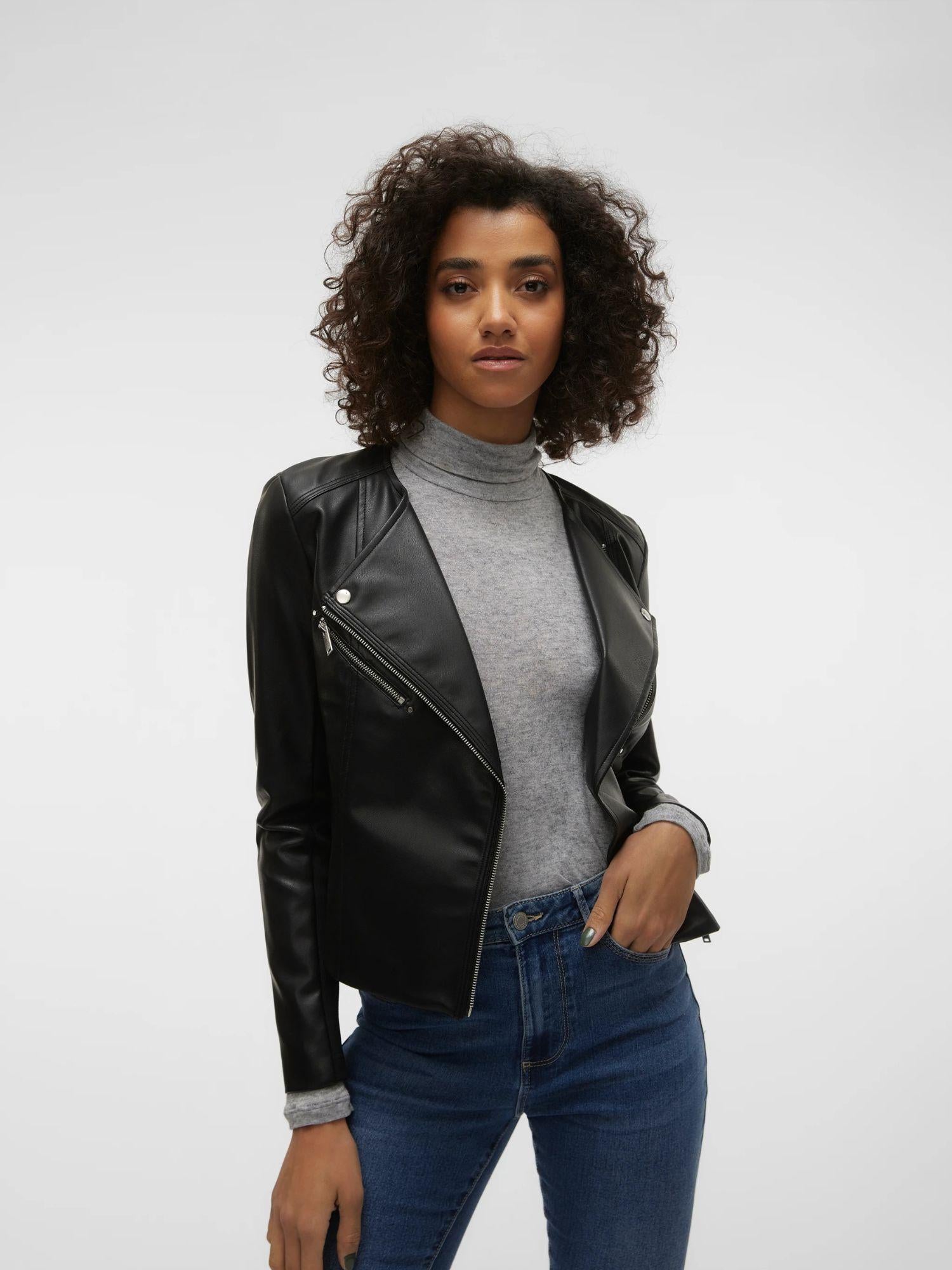 VERO MODA Vero Moda VMRILEY Giacca Donna Nero Giubbino