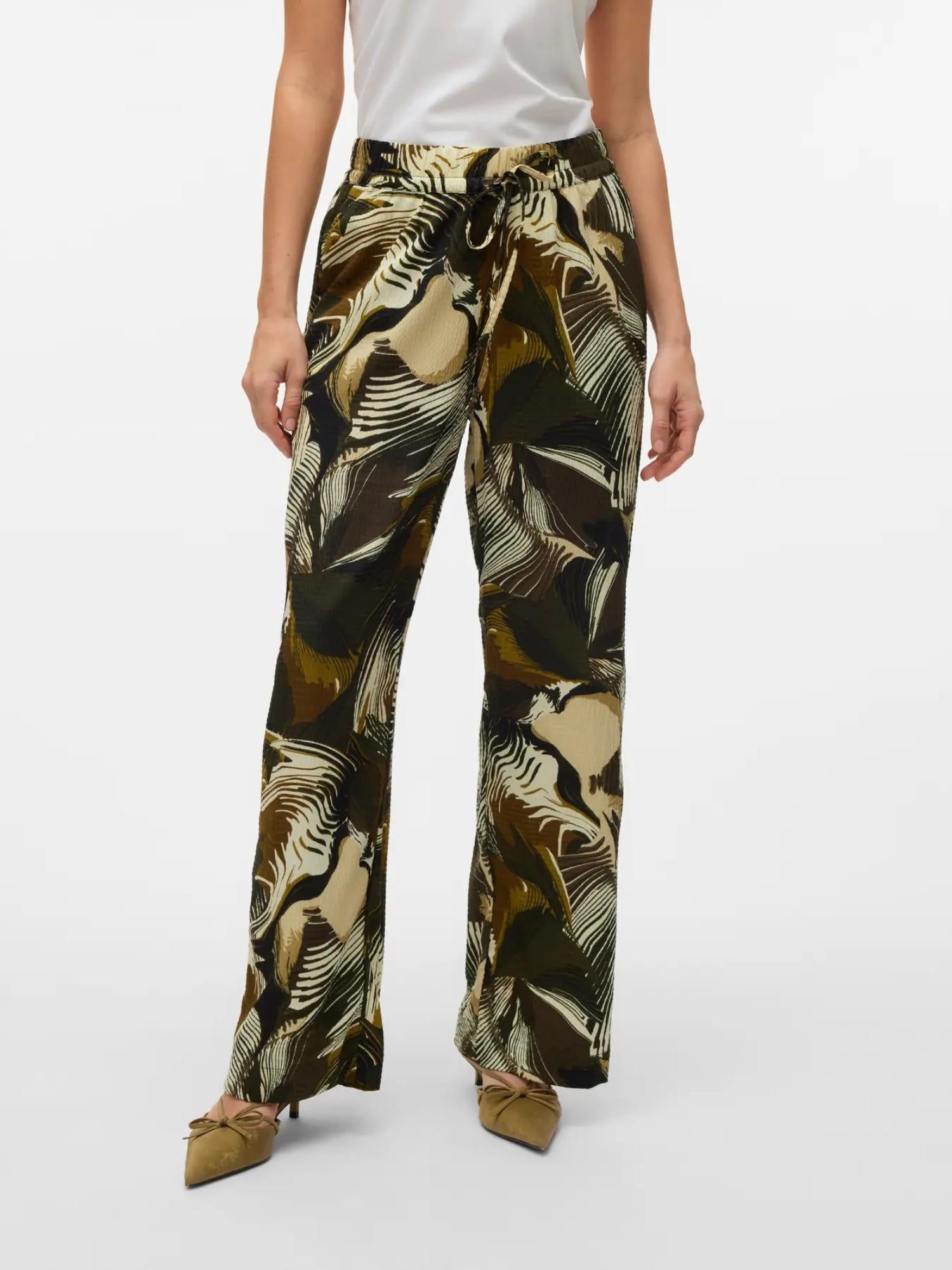 Vero Moda VMRUBY Pantaloni Straight Fit Donna Mermaid Fie - Santangelo