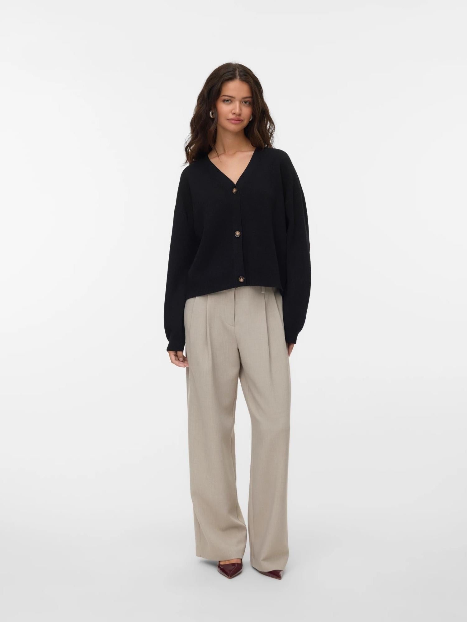 Vero Moda VMSABA Cardigan in Maglia Donna Nero - Santangelo