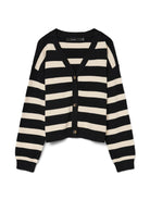 Vero Moda VMSABA Cardigan in Maglia Donna Nero Birch - Santangelo