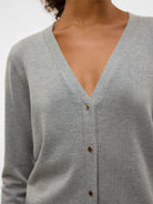 VERO MODA Vero Moda VMSILJE Cardigan in Maglia Donna Medium Grey Melange Knit Cardigan