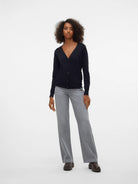 VERO MODA Vero Moda VMSILJE Cardigan in Maglia Donna Nero Knit Cardigan