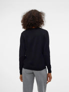 VERO MODA Vero Moda VMSILJE Cardigan in Maglia Donna Nero Knit Cardigan