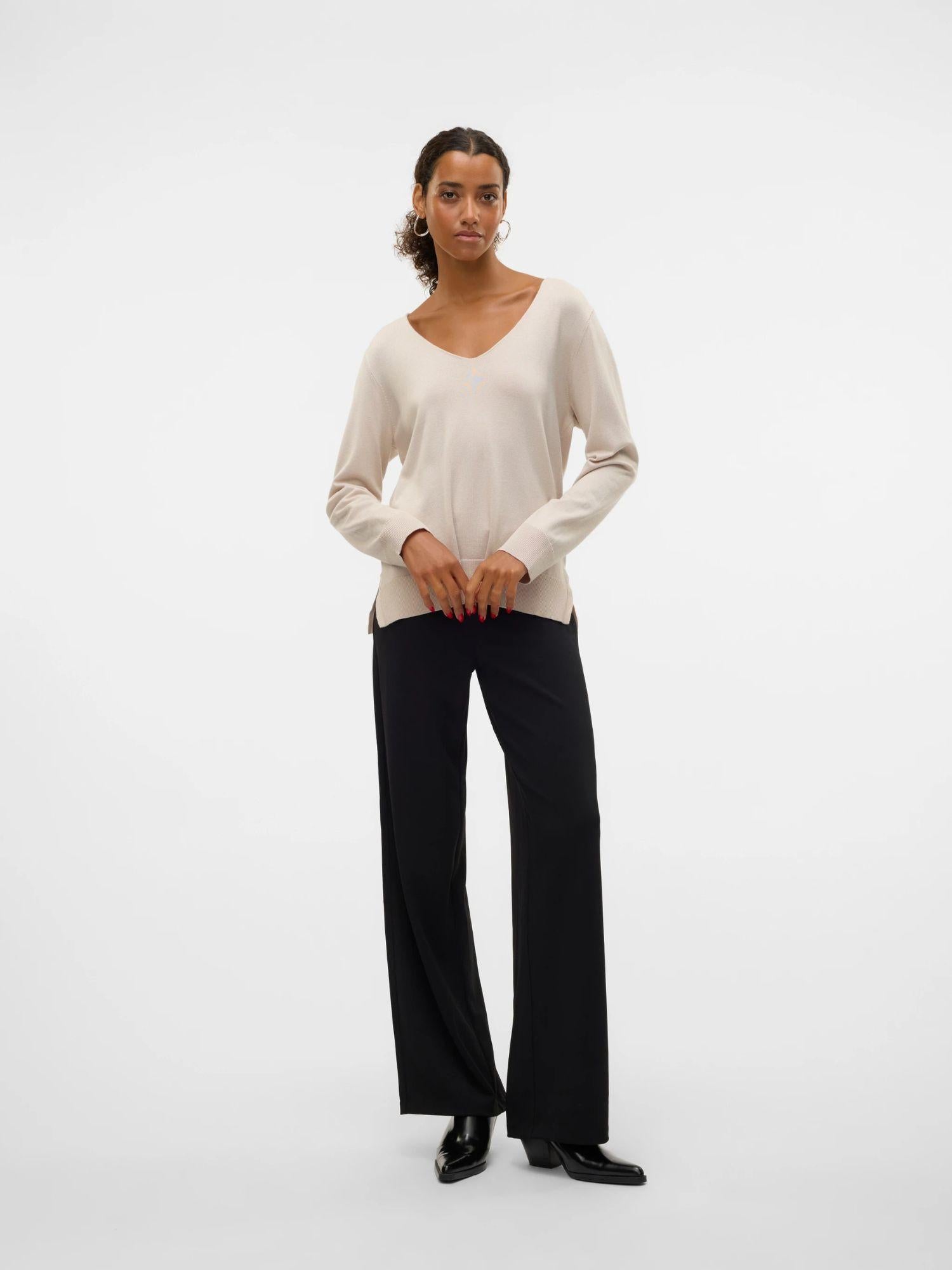 VERO MODA Vero Moda VMSILJE Pullover Donna Grey Moonbeam Pullover