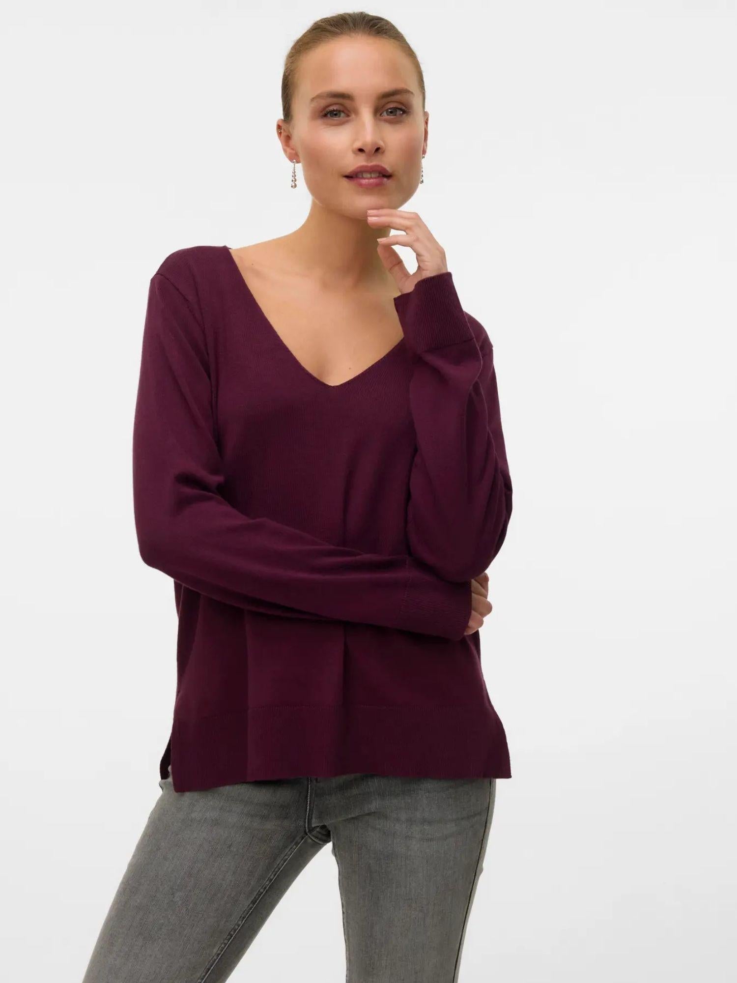 VERO MODA Vero Moda VMSILJE Pullover Donna Winetasting Pullover