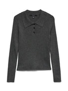 Vero Moda VMSILJERIB Pullover Donna Dark Grey Melange - Santangelo