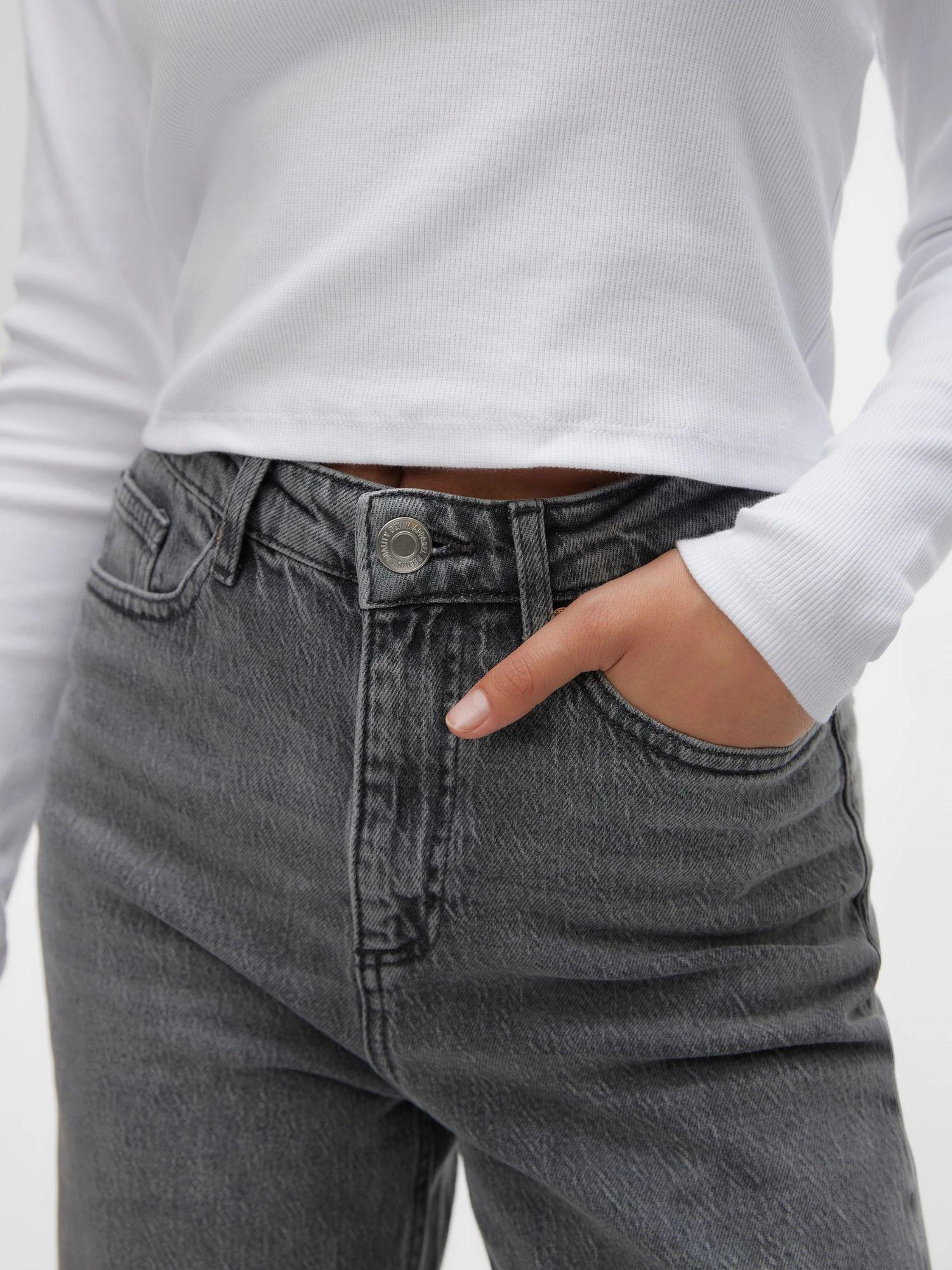 VERO MODA Vero Moda VMTESSA Vita alta Wide Fit Jeans Donna Medium Grey Denim Jeans