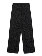 Vero Moda VMTESSA Vita alta Wide Leg Fit Jeans Donna Black Denim Leopard - Santangelo