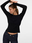 VERO MODA Vero Moda VMWONDER Cardigan Donna Nero Knit Cardigan