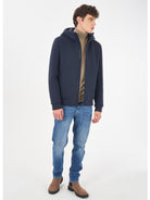 Yes Zee Giubbino in neoprene Interno trapuntato Uomo Blu - Santangelo