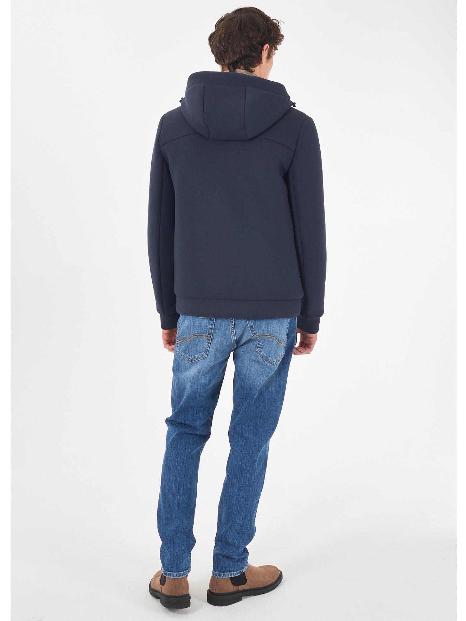 Yes Zee Giubbino in neoprene Interno trapuntato Uomo Blu - Santangelo