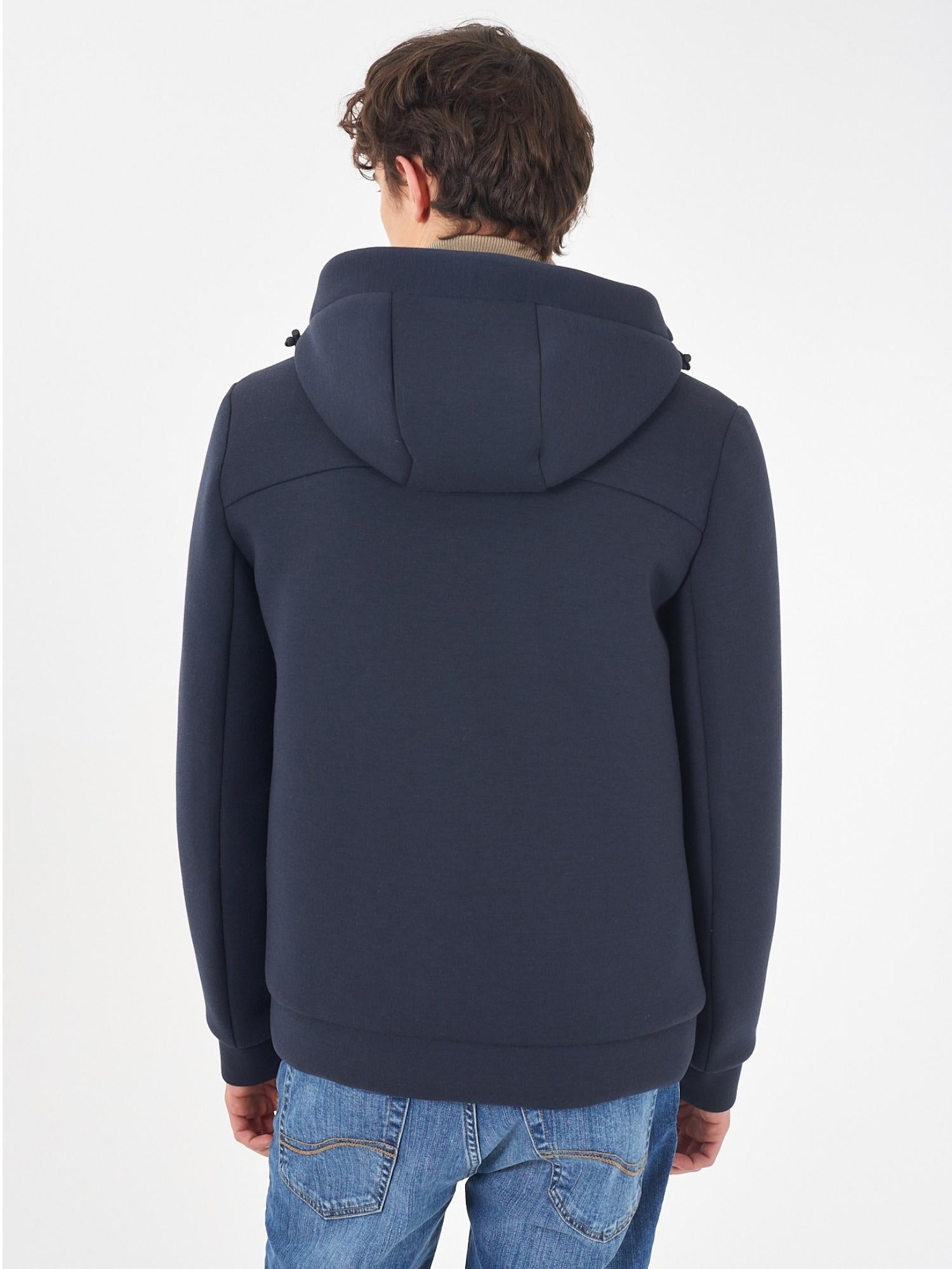 Yes Zee Giubbino in neoprene Interno trapuntato Uomo Blu - Santangelo