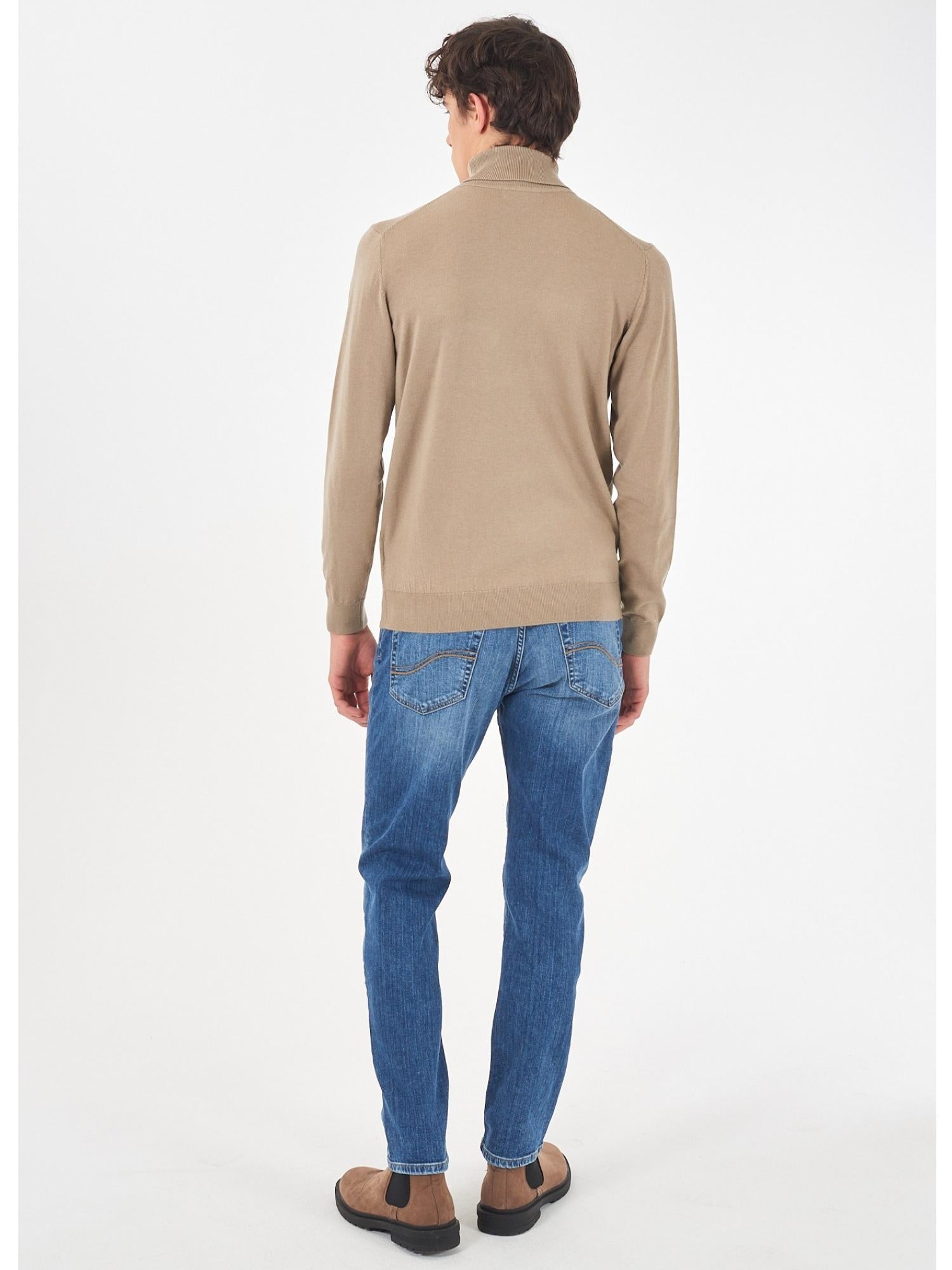 Yes Zee Maglia Dolcevita Uomo Fango - Santangelo