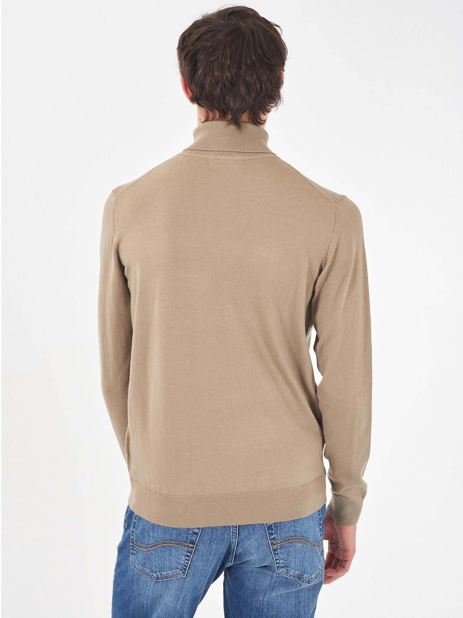 Yes Zee Maglia Dolcevita Uomo Fango - Santangelo