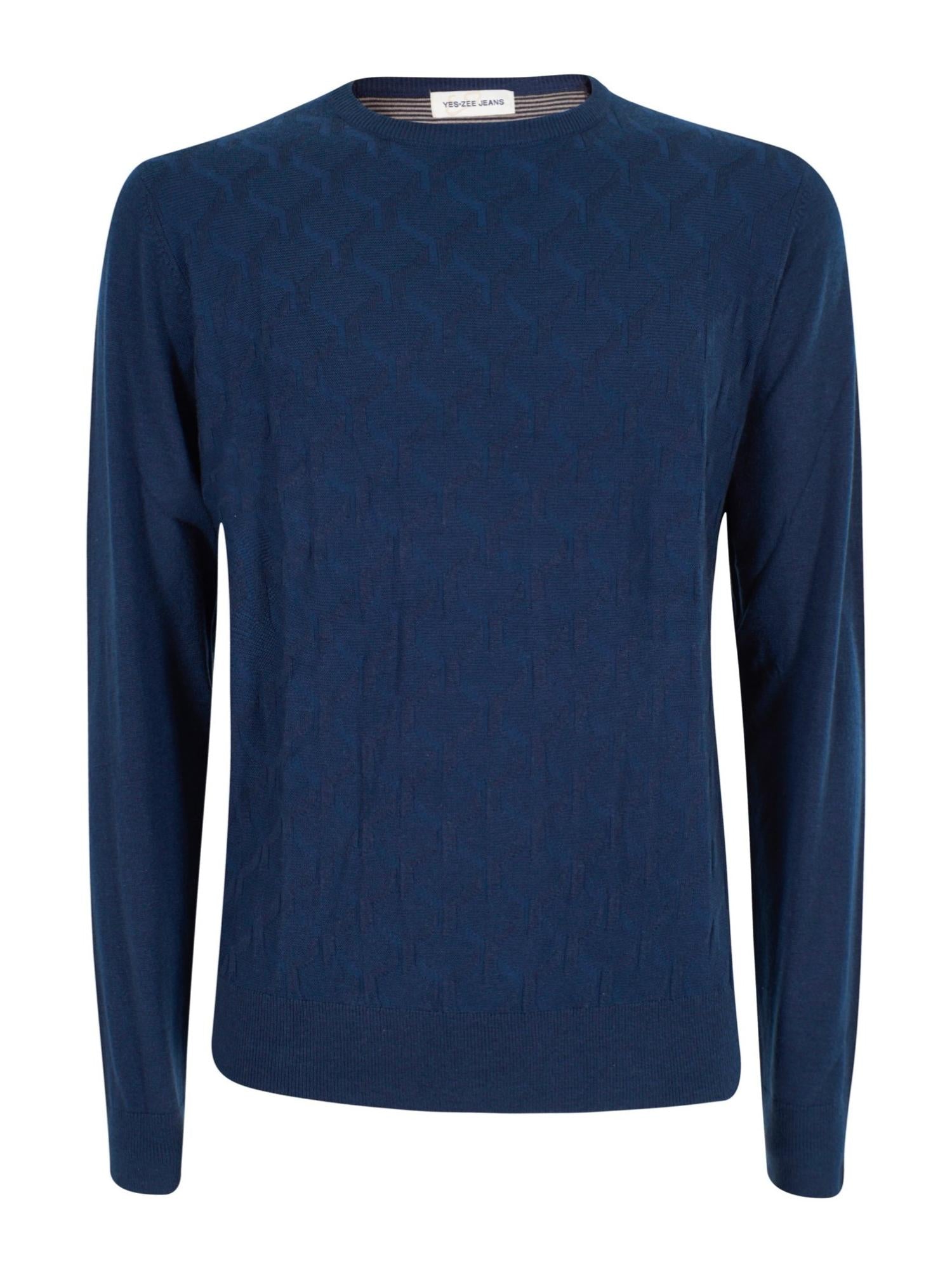Yes Zee Maglia Girocollo Uomo Blu - Santangelo