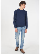 Yes Zee Maglia Girocollo Uomo Blu - Santangelo