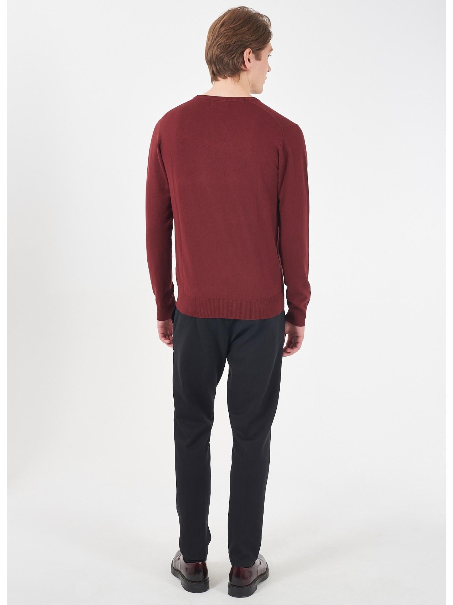 Yes Zee Maglia Girocollo Uomo Bordeaux - Santangelo