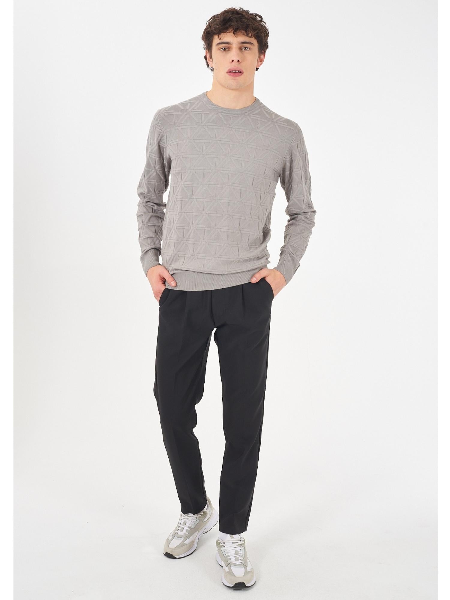 Yes Zee Maglia Girocollo Uomo Grigio - Santangelo
