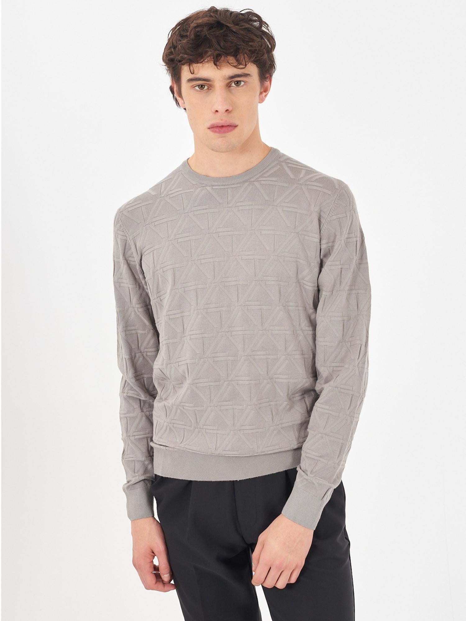 Yes Zee Maglia Girocollo Uomo Grigio - Santangelo