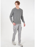Yes Zee Maglia Girocollo Uomo Grigio chiaro - Santangelo
