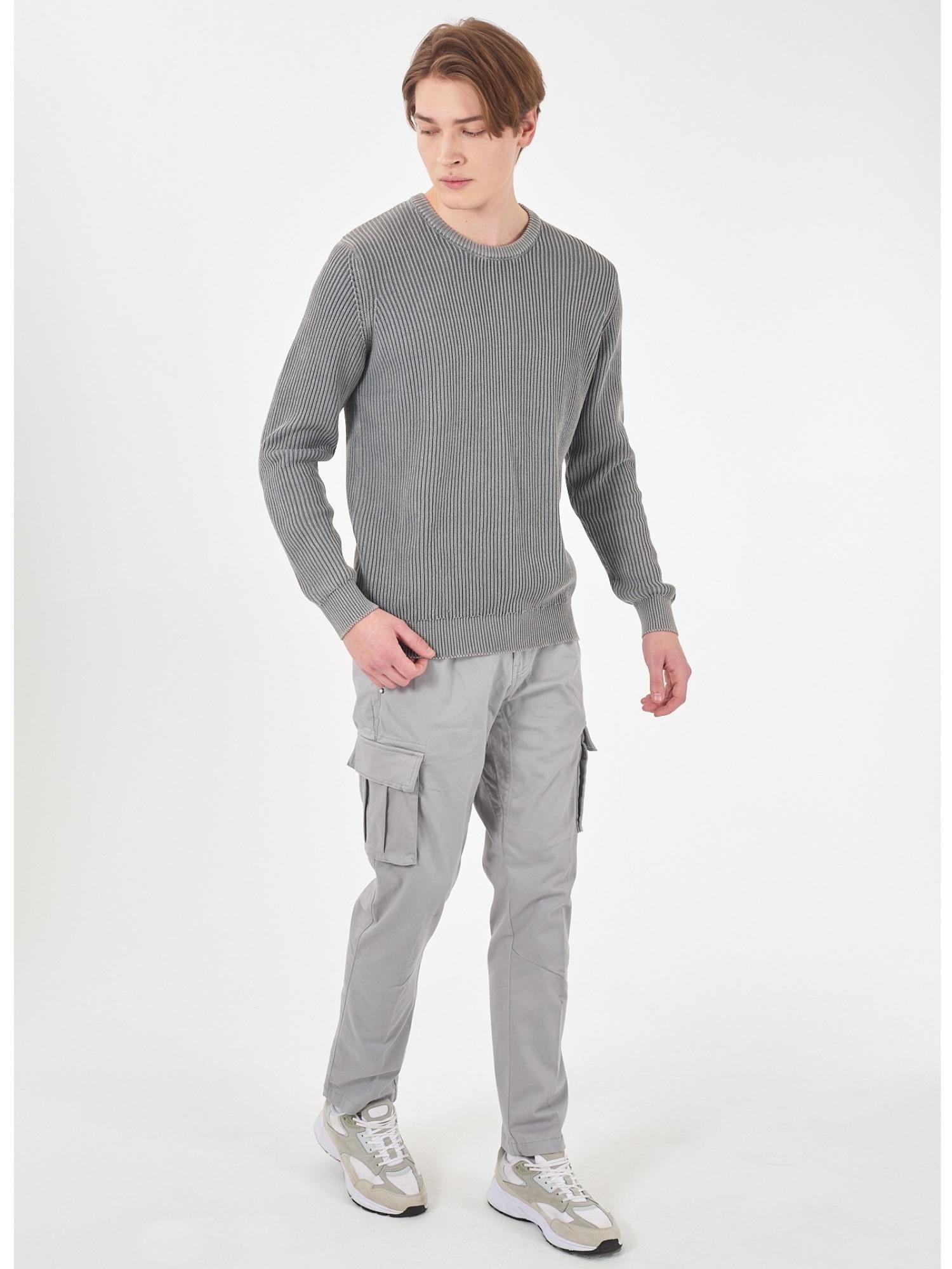Yes Zee Maglia Girocollo Uomo Grigio chiaro - Santangelo
