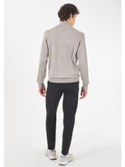 Yes Zee Maglia Lupetto con mezza zip Uomo Grigio chiaro - Santangelo