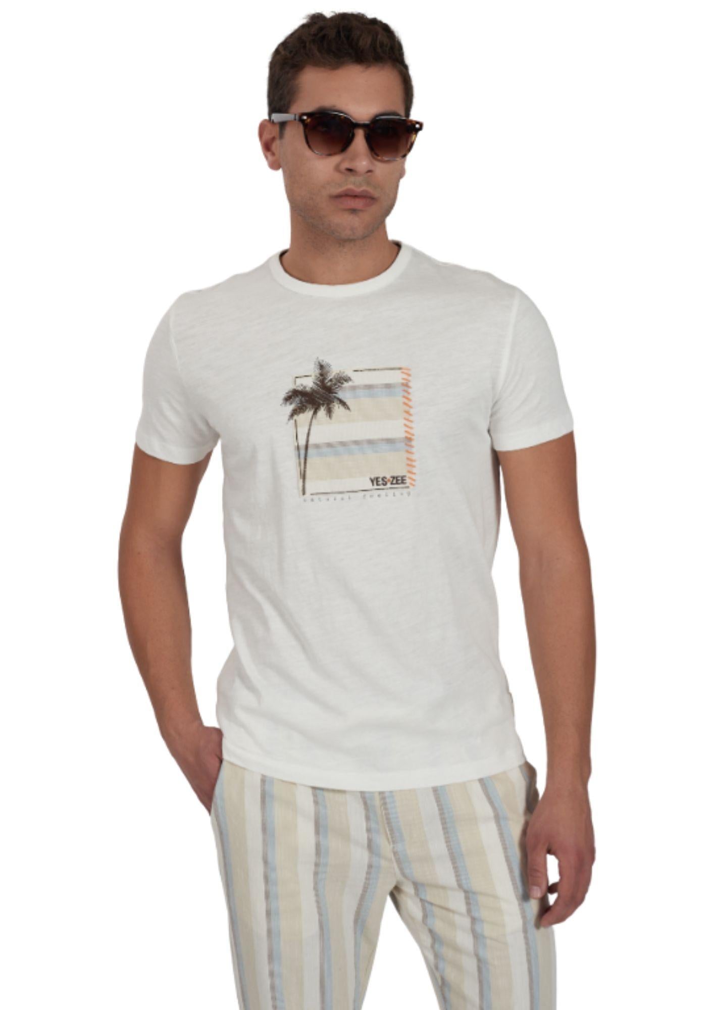 Yes Zee T-Shirt Uomo Bianca - Santangelo