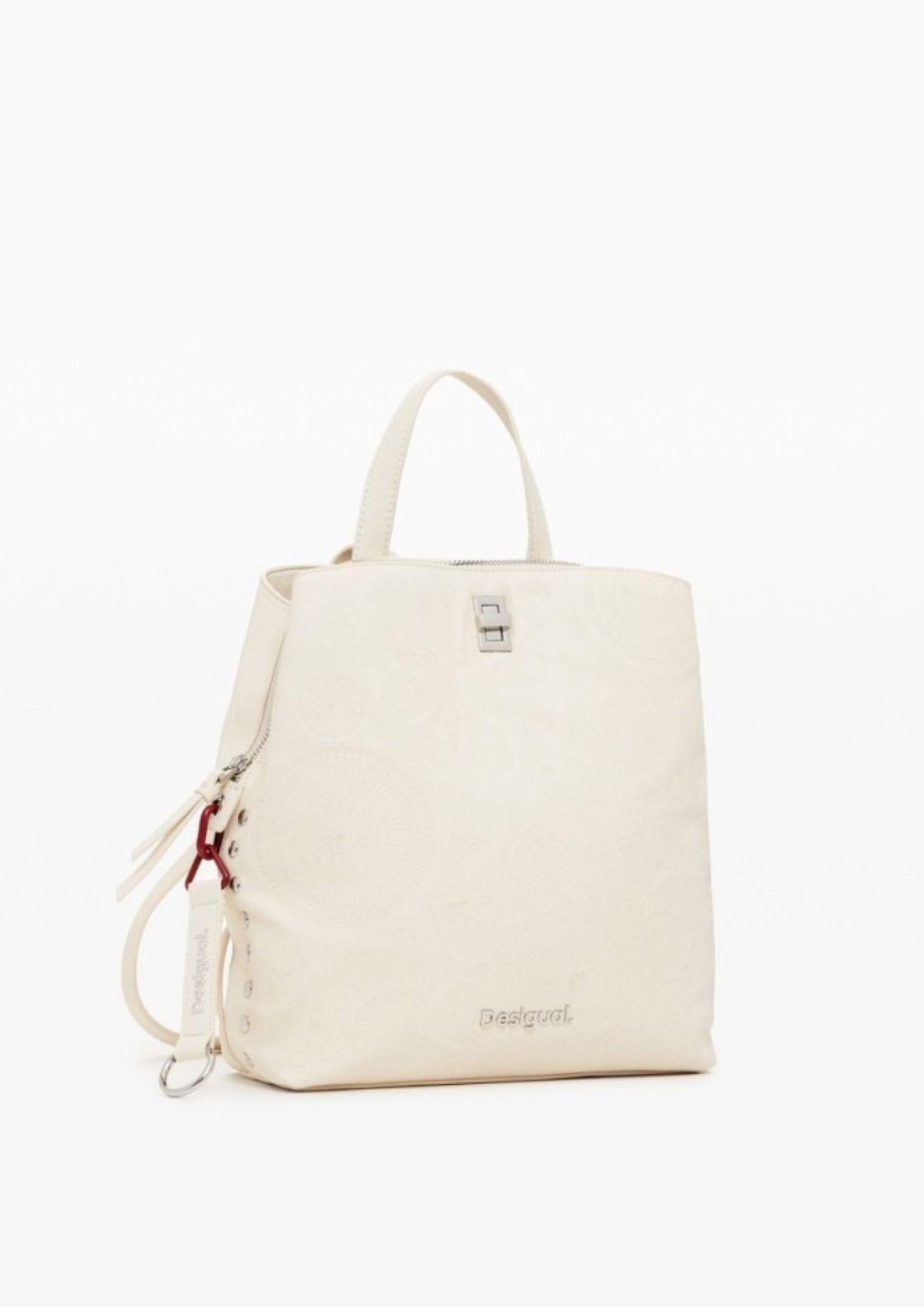 Zaino Donna Dejavu Sumy Mini Ecru Bianco - Santangelo