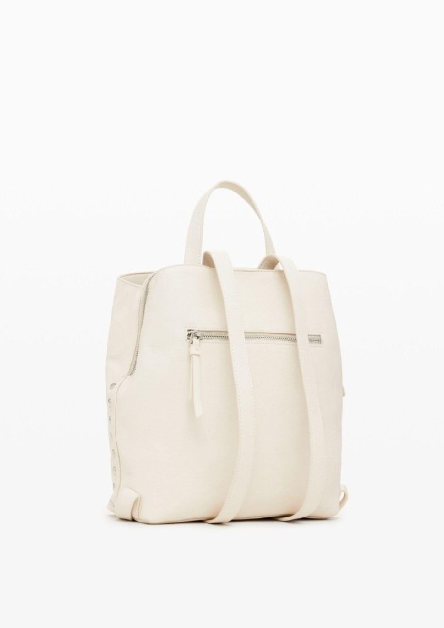 Zaino Donna Dejavu Sumy Mini Ecru Bianco - Santangelo